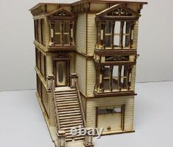 Lisa Painted Lady San Francisco Garage/French Door 148 Scale Dollhouse Kit