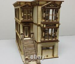 Lisa Painted Lady San Francisco Garage/French Door Kit 148 scale Dollhouse