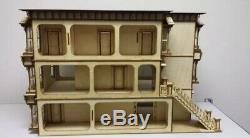 Lisa Painted Lady San Francisco with garage 124 scale Dollhouse