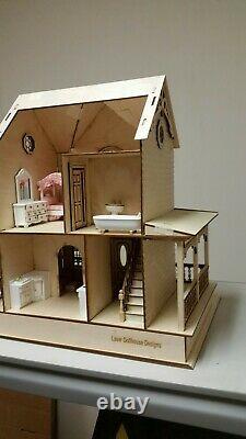 Little Briana Country Victorian Cottage 124 Scale Dollhouse Kit WITHOUT Shingle