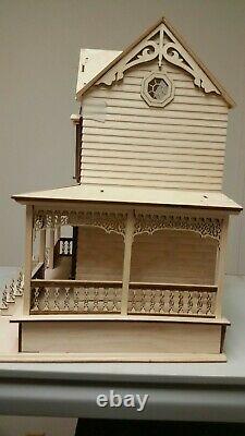 Little Briana Country Victorian Cottage 124 Scale Dollhouse Kit with Shingles