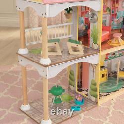 Lola Mansion Wooden Dollhouse with 30 Accessories, Ages 4 & up