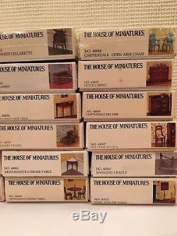 Lot39 HOUSE OF MINIATURES Furniture KitsNEWChippendaleQueen AnneHOMX-Acto