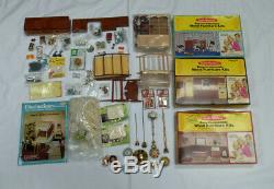 Lot Doll House Items Realife Miniatures Kits Heritage Series Many Extras Custom