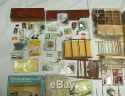 Lot Doll House Items Realife Miniatures Kits Heritage Series Many Extras Custom