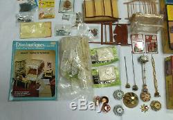 Lot Doll House Items Realife Miniatures Kits Heritage Series Many Extras Custom