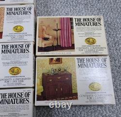 Lot Of 10 New House of Miniatures Furniture Kits Wiod X-Acto 1977
