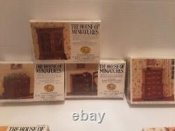 Lot Of 11 Mostly New The House Of Miniatures Dollhouse Furniture Kits Sealed