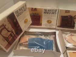 Lot Of 11 Mostly New The House Of Miniatures Dollhouse Furniture Kits Sealed