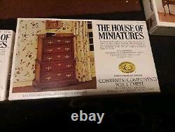 Lot Of 11 The House Of Miniatures Furniture Kits Vintage 7 SEALED 4 Not Sealed