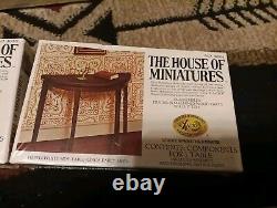 Lot Of 11 The House Of Miniatures Furniture Kits Vintage 7 SEALED 4 Not Sealed