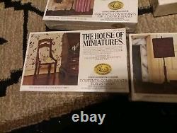 Lot Of 11 The House Of Miniatures Furniture Kits Vintage 7 SEALED 4 Not Sealed