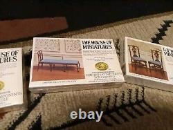 Lot Of 11 The House Of Miniatures Furniture Kits Vintage 7 SEALED 4 Not Sealed