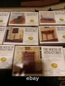 Lot Of 11 The House Of Miniatures Furniture Kits Vintage 7 SEALED 4 Not Sealed