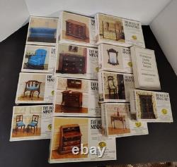 Lot Of 13+ House Of Miniatures 112 Kits Canopy Bed-Couch-Chairs-Chests-Desk