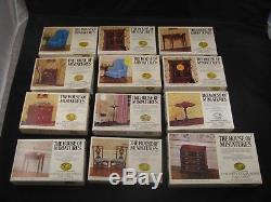 Lot Of 76 Vintage Dollhouse Miniatures Furniture Kits Doll House 1970's