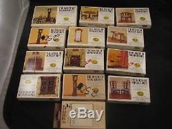 Lot Of 76 Vintage Dollhouse Miniatures Furniture Kits Doll House 1970's