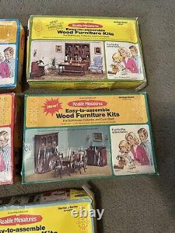 Lot Real Life Miniatures Wood Furniture Kits Heritage Series-192,190,193,188,189