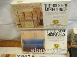 Lot X-ACTO Vintage House Of Miniatures Wood Doll Furniture Kits Windows