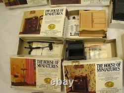 Lot X-ACTO Vintage House Of Miniatures Wood Doll Furniture Kits Windows