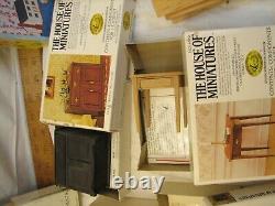 Lot X-ACTO Vintage House Of Miniatures Wood Doll Furniture Kits Windows