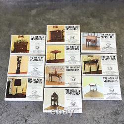 Lot of (10) Vintage The House of Miniatures Dollhouse Furniture Kits