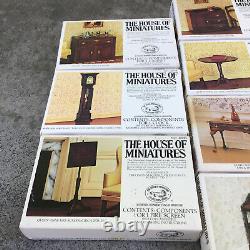 Lot of (10) Vintage The House of Miniatures Dollhouse Furniture Kits