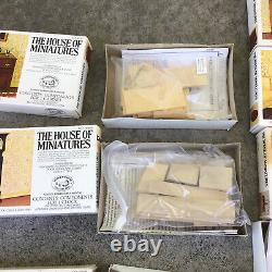 Lot of (10) Vintage The House of Miniatures Dollhouse Furniture Kits