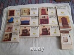 Lot of 11 The House Of Miniatures X-Acto Balsa Wood Kits PLUS 1 Shenandoah Kit