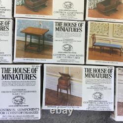 Lot of (15) Vintage Sealed The House of Miniatures Dollhouse Furniture Kits
