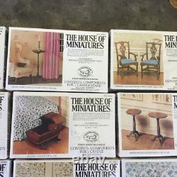 Lot of (15) Vintage Sealed The House of Miniatures Dollhouse Furniture Kits