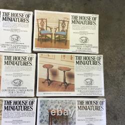 Lot of (15) Vintage Sealed The House of Miniatures Dollhouse Furniture Kits