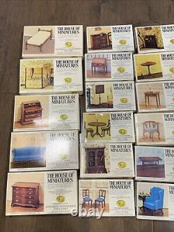 Lot of 20 X-ACTO The House of Miniatures Dollhouse Furniture Model Kits New