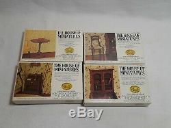 Lot of 24 The House of Miniatures Dollhouse Furniture Kits 14 Sealed X-ACTO