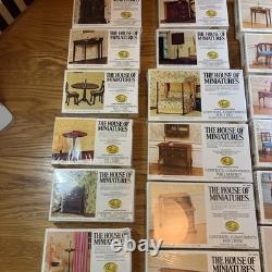Lot of 26 Vtg X-ACTO The House of Miniatures Dollhouse Furniture Kits Tool Set