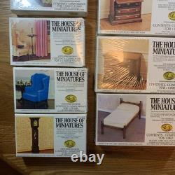 Lot of 26 Vtg X-ACTO The House of Miniatures Dollhouse Furniture Kits Tool Set