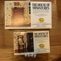 Lot of 26 Vtg X-ACTO The House of Miniatures Dollhouse Furniture Kits Tool Set