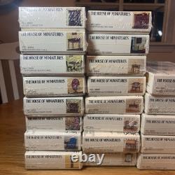 Lot of 26 Vtg X-ACTO The House of Miniatures Dollhouse Furniture Kits Tool Set