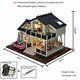 MAGQOO Wooden Dollhouse Miniature DIY House Kit with Furniture, 124 DIY