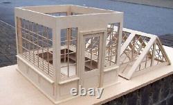 MDF Wooden Flat Pack Unglazed 112th Greenhouse Kit Dolls House Miniature Garden