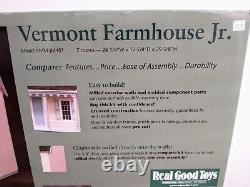 #MM-JM401 Real Good Toys Vermont Farmhouse Jr Wood Miniature Dollhouse Kit NEW