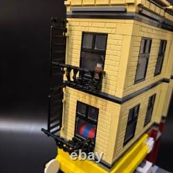 MOC Spider-Man Modular Building Set 76311 Upgrade Deli Apartment Blocks 1211pcs
