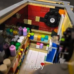MOC Spider-Man Modular Building Set 76311 Upgrade Deli Apartment Blocks 1211pcs