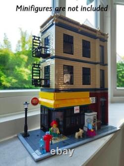 MOC Spider-Man Modular Building Set 76311 Upgrade Deli Apartment Blocks 1211pcs