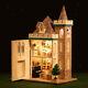 MagiDeal 124 DIY Assembly Miniature Dollhouse Kit Moonlight Castle Themed