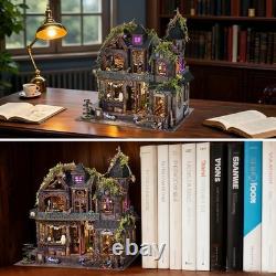 Magic Castle Book Nook Kit 3D DIY Wooden Puzzle Handmade Bookshelf Dollhouse
