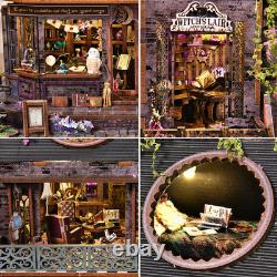 Magic Castle Book Nook Kit 3D DIY Wooden Puzzle Handmade Bookshelf Dollhouse