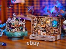 Magic Shop Miniature House Kit and Magical Castle Music Box Bundle DIY House