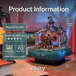 Magic Shop Miniature House Kit and Magical Castle Music Box Bundle DIY House