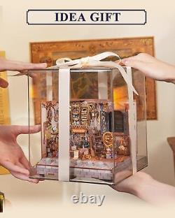 Magic Shop Miniature House Kit and Magical Castle Music Box Bundle DIY House